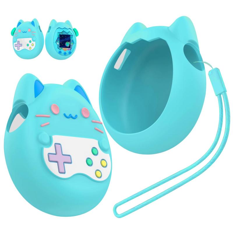 乐天商城 - For Tamagotchi Paradise ケース 柔らかい シリコン製 子供向き 衝撃吸収 紛失防止 防水 防塵