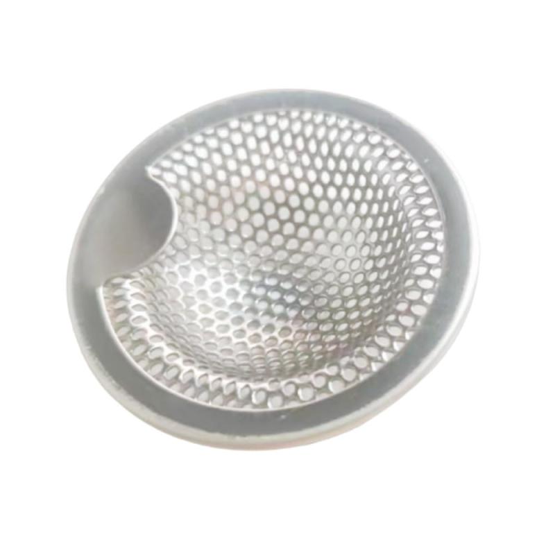 洗面器排水口用 洗面台 ゴミ受け 穴あきゴミフィルター ステンレス鋼製排水口、1.5mmフィルター穴、排水口径：35～45mm