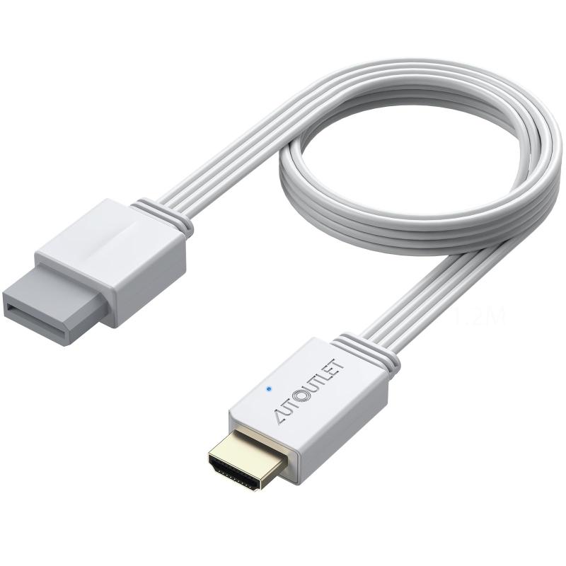 AUTOUTLET Wii to Hdmi アダプタ 統合デザイン 1.5M 変換ケーブル