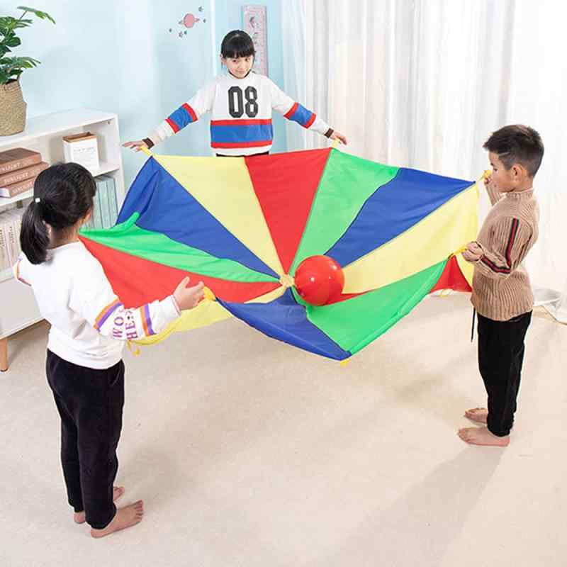 Rakuten - パラバルーン 2m プレイパラシュート 子供 おもちゃ パラシュート 虹色 プレイ傘 スポーツトイ 屋内 屋外 集団ゲーム 幼稚園 保育園 運動会 遊びマット 訓練器具 6歳以上