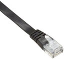 サンワサプライ UTPエンハンスドカテゴリ5より線フラットケーブル 3m ブラック LA-FL5-03K(2)