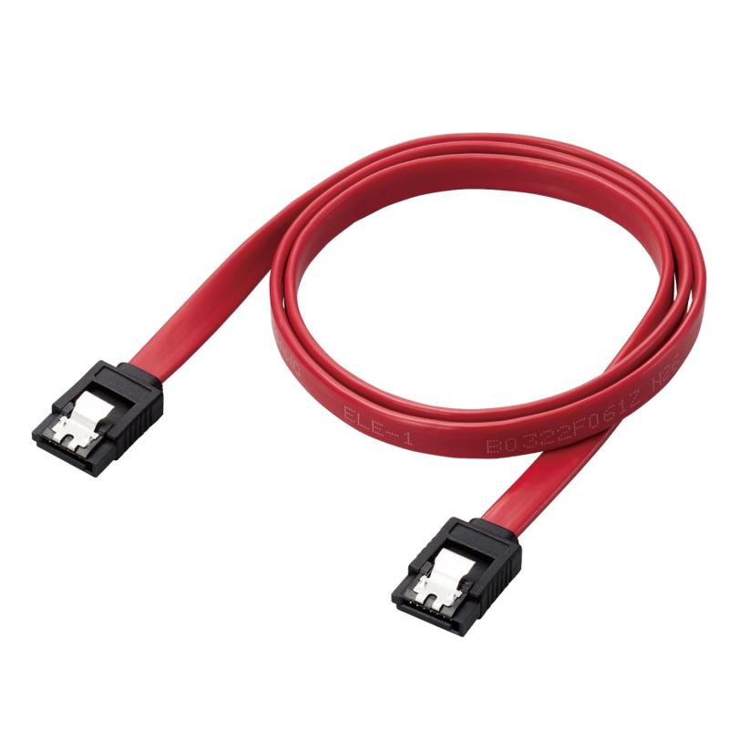 エレコム SATA ケーブル (ストレート-ストレート型) 70cm 6Gbps対応 狭い隙間での配線に適したフラット..