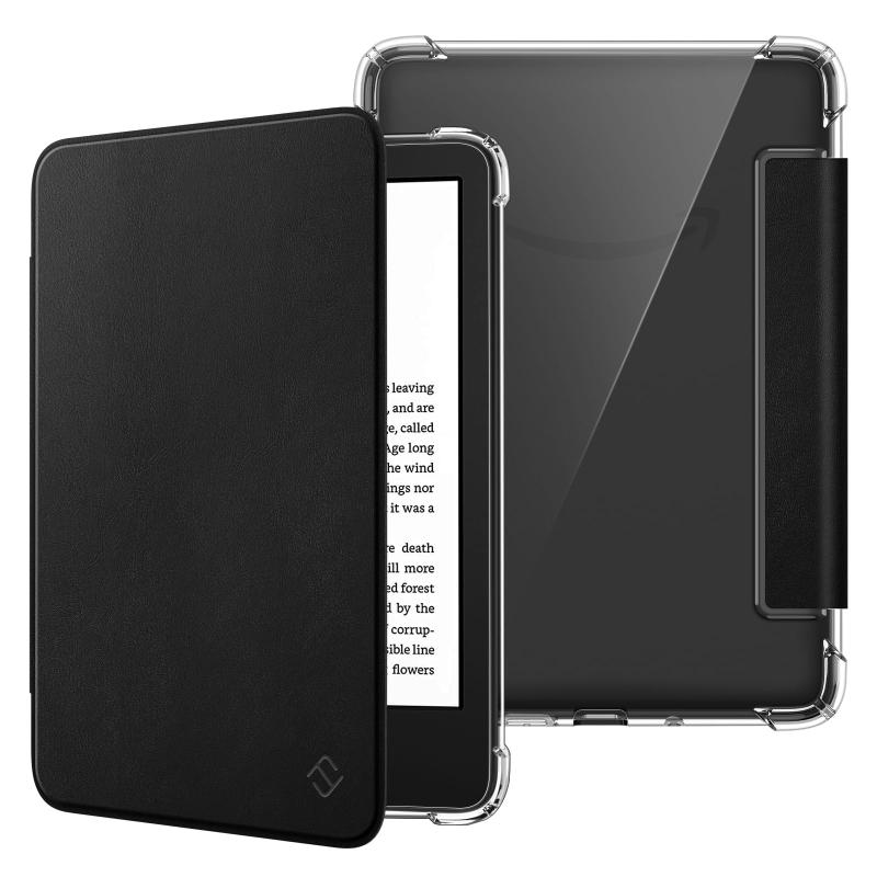 Fintie for Kindle 第11世代 クリアケース 2024/2022年発売 Newモデル 6インチ用ケース 保護カバー 透明バックカバー 軽量 薄型 オートスリープ機能付き