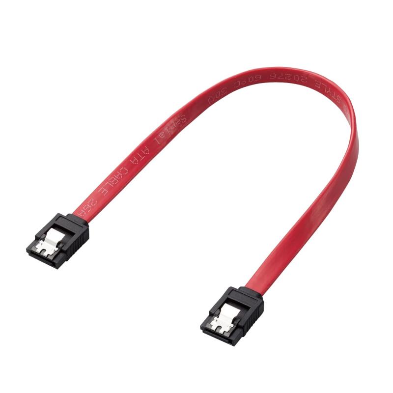 エレコム SATA ケーブル (ストレート-ストレート型) 30cm 6Gbps対応 狭い隙間での配線に適したフラット..