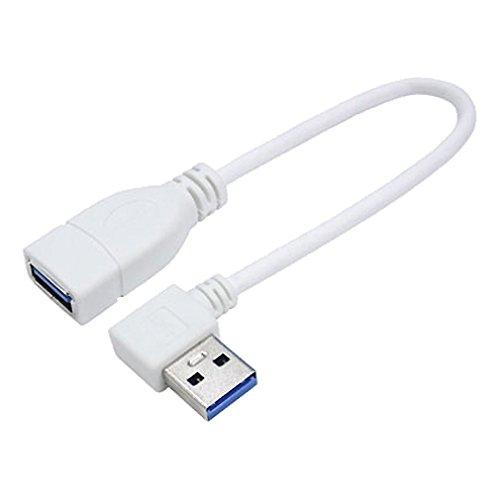 変換名人 USB3.0 延長ケーブル 20cm [ Aオス端子・左L型 ] USB3A-CA20LL