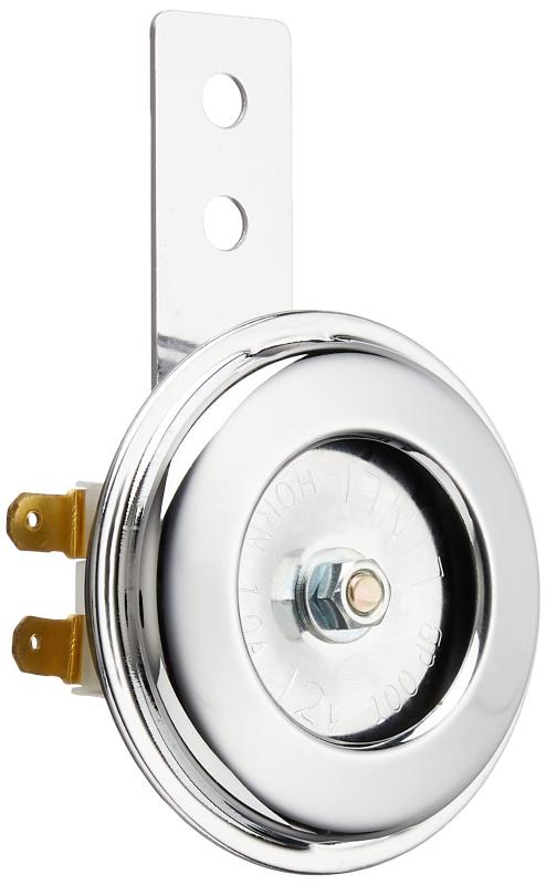 デイトナ(Daytona) バイク用 ホーン 12V φ65 取り付け穴φ6 メッキ 96229【用途】カスタムや、錆びついた商品の交換としても最適なバイク用ホーン【仕様1】近接音:100db±5【仕様2】定格:12V/1.0A【仕様3】取付穴:Φ6【注意1】音が出なくなる恐れがあるため、本体裏側のビスを回さないでください。【注意2】交流車にはご利用できません。