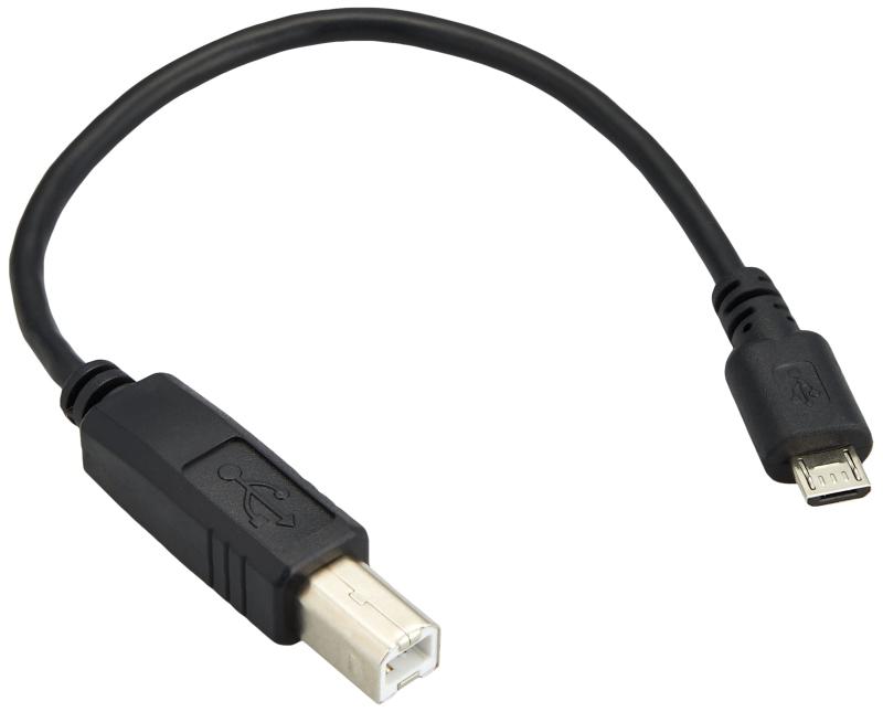 変換名人 USB ケーブル B(オス) - microB(オス) [ 20cm ] USBBA-MCA20