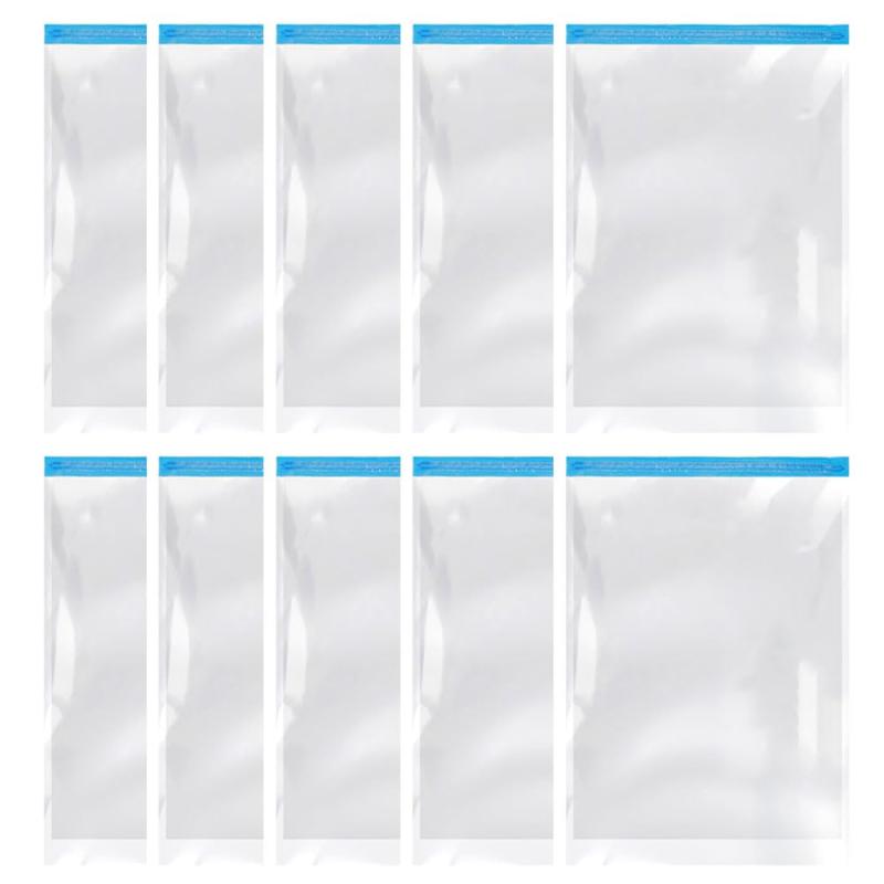 Vacuum Pack Bags - 10枚セット 圧縮袋 衣類圧縮袋 収納袋 真空あっしゅく袋 旅行用 除機不要 手巻き 手押し ポンプ不要 便利グッズ 防カビ 防虫 トラベルグッズ 真空 修学旅行 家族旅行 出張 引っ越し 衣類収納