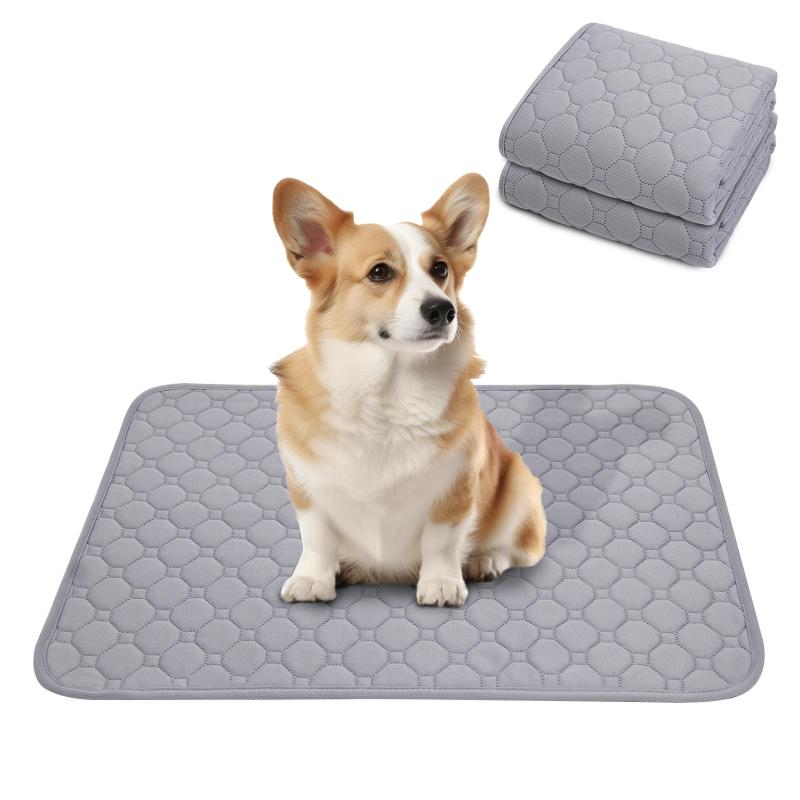 Rakuten - STVICTORY ペットシーツ 洗える 犬 猫 ペット用 おしっこマット 下敷き ペットマット 滑り止め 防水 速乾 消臭 子犬/シニア犬の介護シーツ 繰り返し使用可能 多頭飼い 2枚セット 環境に優しい