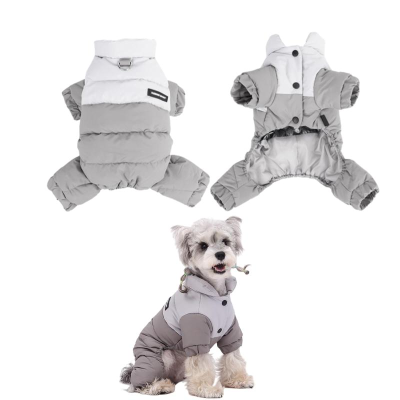 Rakuten - YYKSYDPT 犬の服冬用ダウン防水 中綿入りジャケット 暖かい 防風 防寒 犬の服冬用小型犬袖有り