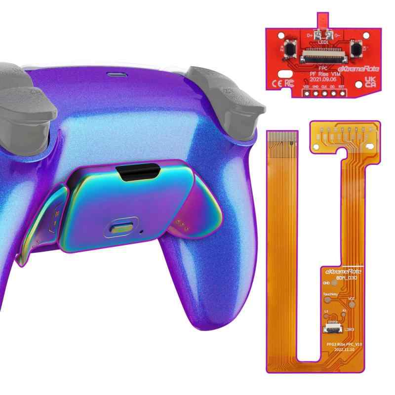 乐天商城 - eXtremeRate ps5コントローラーBDM-030&BDM-040&BDM-050に対応用プログラムできる背面パドル金属バージョンライズリマップキットカメロンデザイン、ps5コントローラーに対応用アップグレード