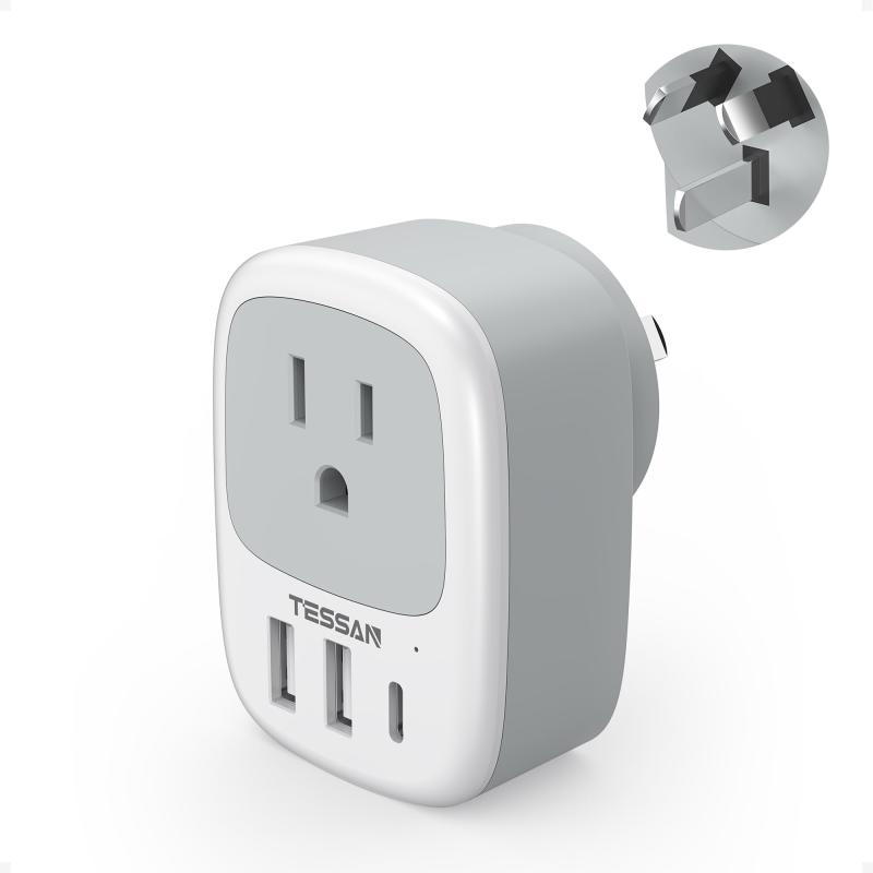 オーストラリア 変換プラグ o型 usb-c