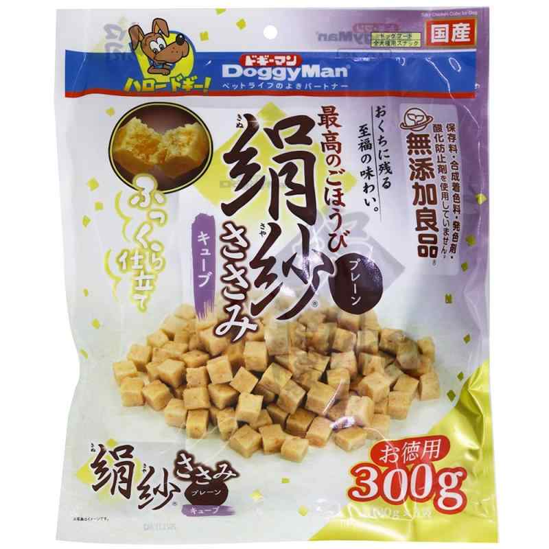 ドギーマン 犬用おやつ 絹紗 キューブ プレーン 100グラム (x 3)本体サイズ (幅X奥行X高さ) :28×6×34cm本体重量:0.35kg原産国:日本