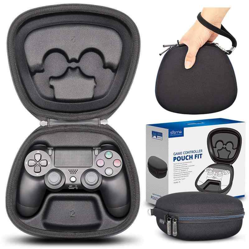 sisma コントローラケース 収納ポーチ for Dual Shock 4 ワイヤレスコントローラ 保護 ケース 耐衝撃 ポーチ コントローラー全体を守ります 『黒色』