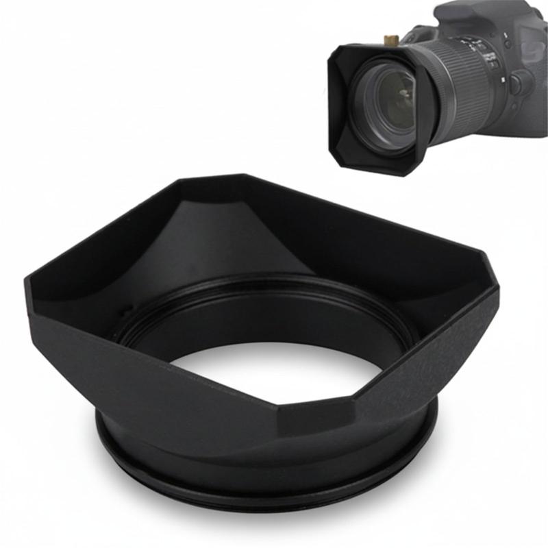 レンズフード スクエア レンズフード レンズフードシェード 軽量 スクエアレンズフードシェード スクエアシェイプレンズフード カメラ実用保護レトロカメラアクセサリーアクセサリー(55MMあらゆる種類のカメラとミラーレスカメラに適しています。高品質の素材から作られ、耐光性があり、写真のコントラストと画質を向上させます。露出して敏感なレンズを機械的損傷から保護するための長方形レンズフード。これらの長方形のフードの角度は、デジタルビデオカメラの撮影角度と一致しています。軽量で持ち運びが簡単で、設置と使用が簡単です。ご質問やご不明な点がございましたら、24時間内にご連絡させて頂きます。弊社はお客様にご満足いただけるように努力しております。