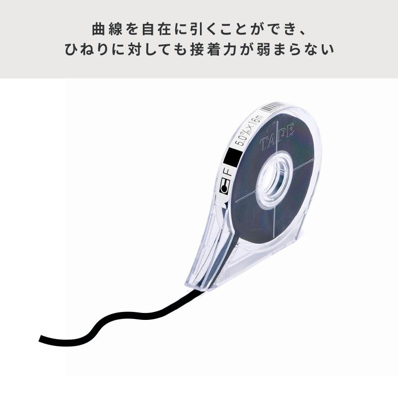 アイシー IC フリーテープ レッド 6.0mm マスキングテープ ラインテープ ガイドテープ