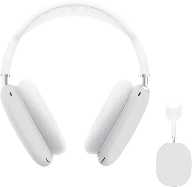 【2ペア】Yikda Airpods Max 対応 保護カバー シリコン ケース 全面保護 キズ防止 充電便利 滑り止め 軽量 スリム 薄型 旅行 耐衝撃 防塵 AirPods Max用保護ケース