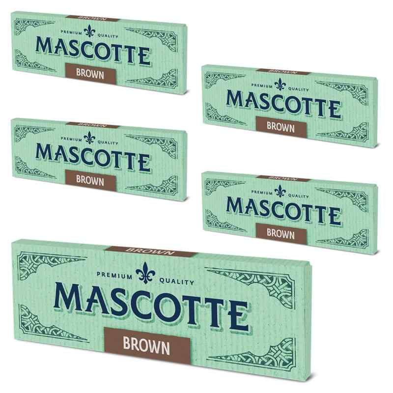 樂天商城 - MASCOTTE(マスコット) ブラウン シングル 手巻きタバコ 無漂白 ペーパー 50枚入 5冊セット 7-65001-70 ペーパーサイズ:68 x 35.8mm