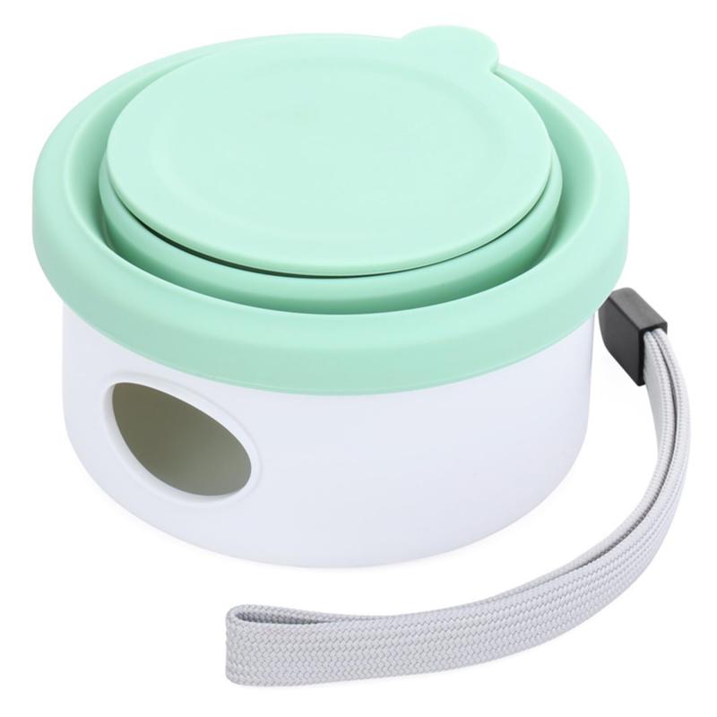 Pet Goods - ペット食器 3in1 ペット用 折りたたみボウル 携帯用 給水 餌入れ うんち袋収納付 アウトドア 犬猫兼用 フードコンテナ付き 軽量 散歩 旅行 お出かけ用