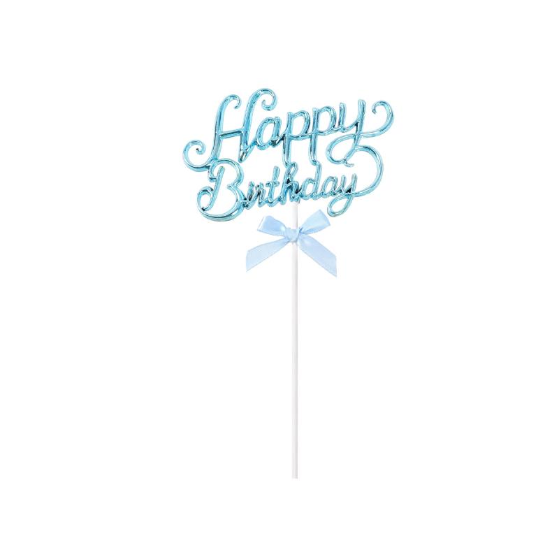 White marketのQEZEZA ケーキトッパー 誕生日 立体的な英語 ケーキ飾り 豪華 ケーキ挿入カード ケーキデコレーション ハッピーバースデー 可愛い お祝い Happy Birthday｜アングル2