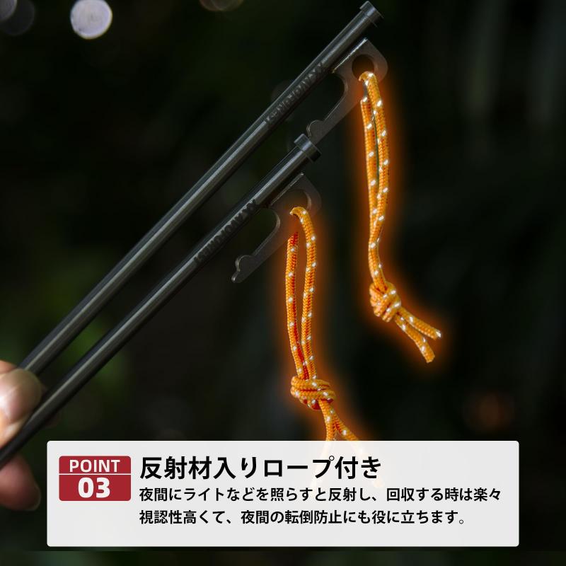 ペグ チタン製 AVOFOREST チタンペグ 太いヘッド 20cm 25cm 30cm 2本/6本/8本/16本...