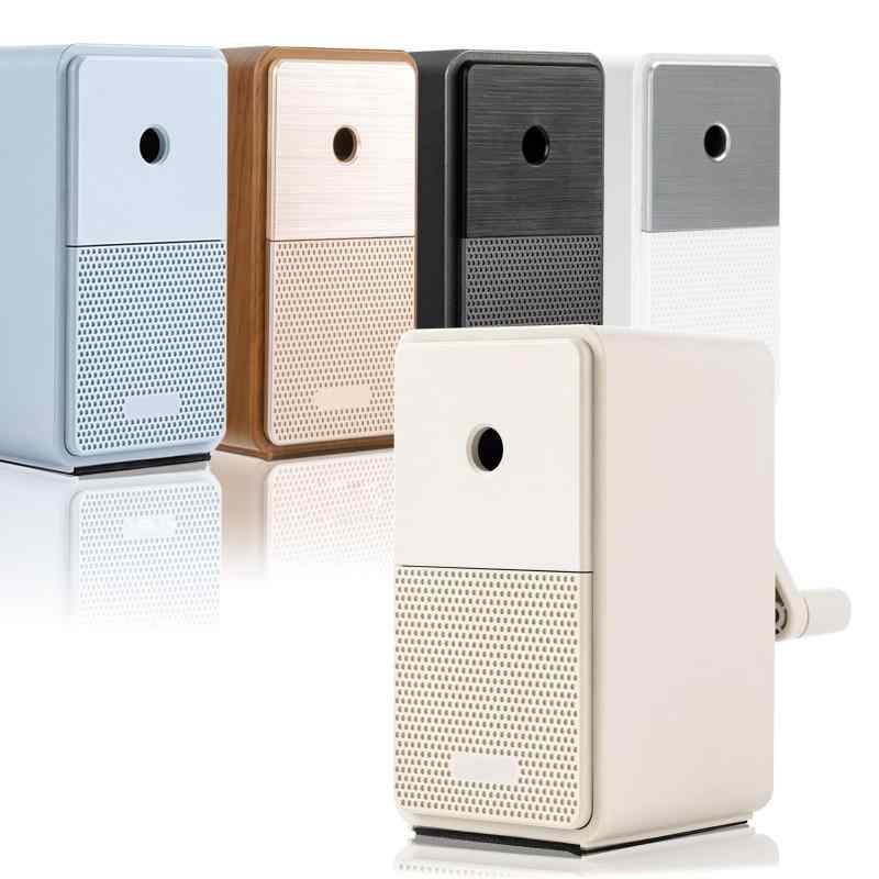 鉛筆削り 手動 鉛筆削り ブラウン 1個入 5段階芯調節機能 自動ペン送り機能 合金鋼ホブ 自動芯抜き 6.5..