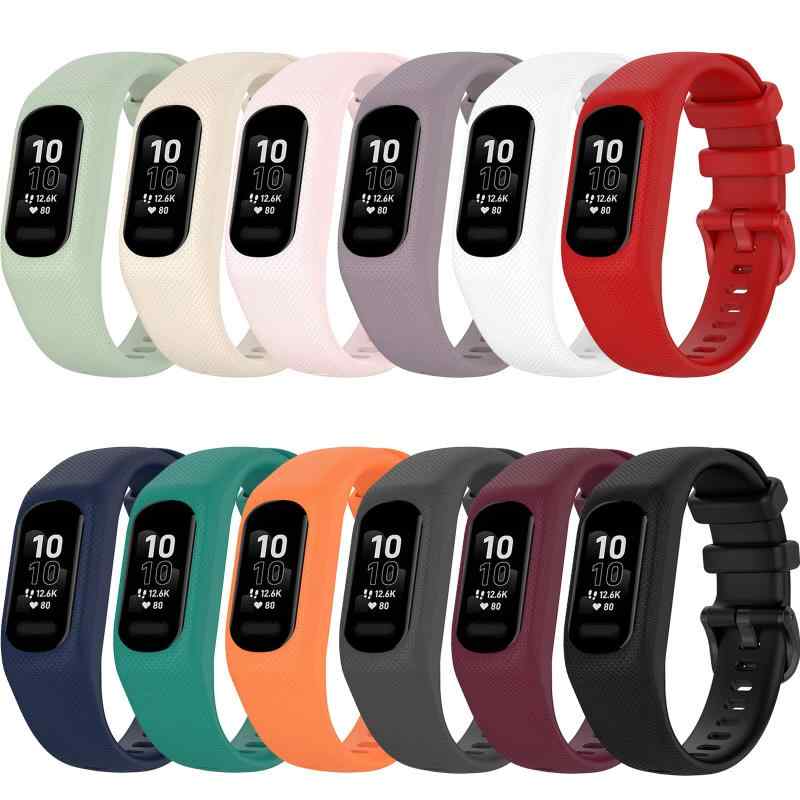 対応Garmin Vivosmart 5交換バンド シリコンバンド+保護カバー 一体型ストラップ脱着便利 バンドソフトシリコンスポーツバンド Garmin Vivosmart 5用 12本ベルト 男女兼用 (Small Size, 12 Pack)対応機種：Garmin Vivosmart 5に対応するバンド。このバンドは高品質のソフトシリコン製で、耐久性と快適性に優れています。他のストラップと違い、防水、防汗、お手入れが簡単なだけでなく、激しい運動や長時間の着用でも皮膚を傷つけません。金属製バックルを採用し、リストバンドの緩みや脱落を防ぎます。 正確な穴あきデザインにより、適切な長さに調節できます。正確な穴あきデザインにより、適切な長さに調節できます。気分やスタイリッシュなデイリースタイルに合わせて、12色のカラーからお好みのウォッチをお選びください。