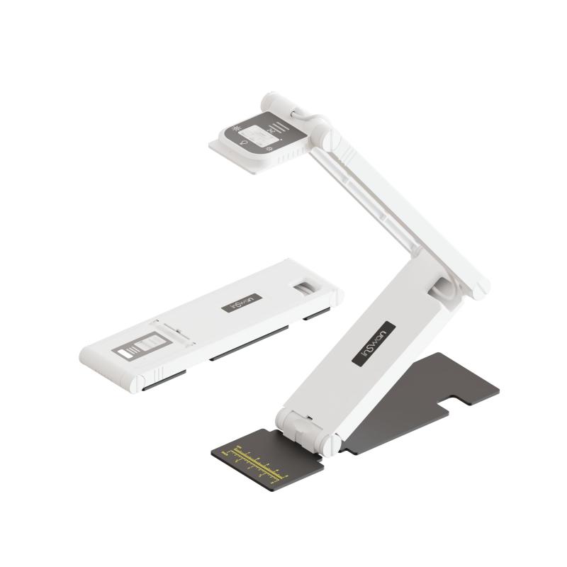 INSWAN INS-Flip 4 (台湾製) USB 携帯型書画カメラ/Webカメラ - 4K解像度 1300万画素 折りたたみ式ポータブル オートフォーカス 10cm近接撮影 内蔵マイク およびLED Win/Mac/Chromebook/iPad/