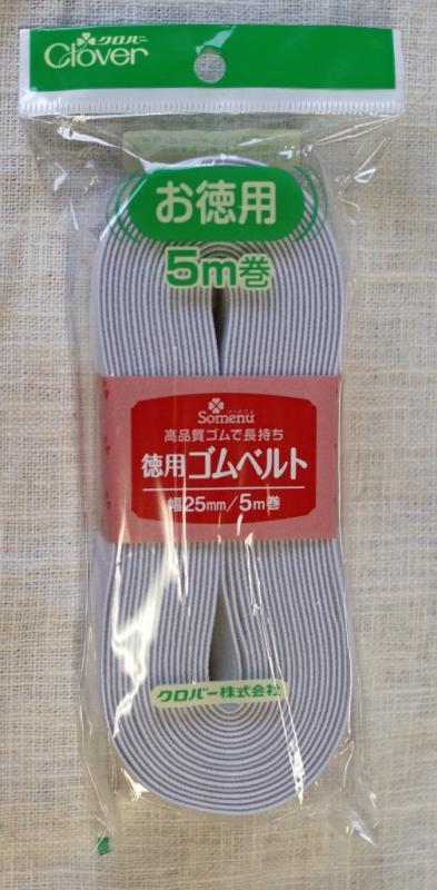 樂天商城 - Clover 徳用ゴムベルト 25mm幅 白 26-077