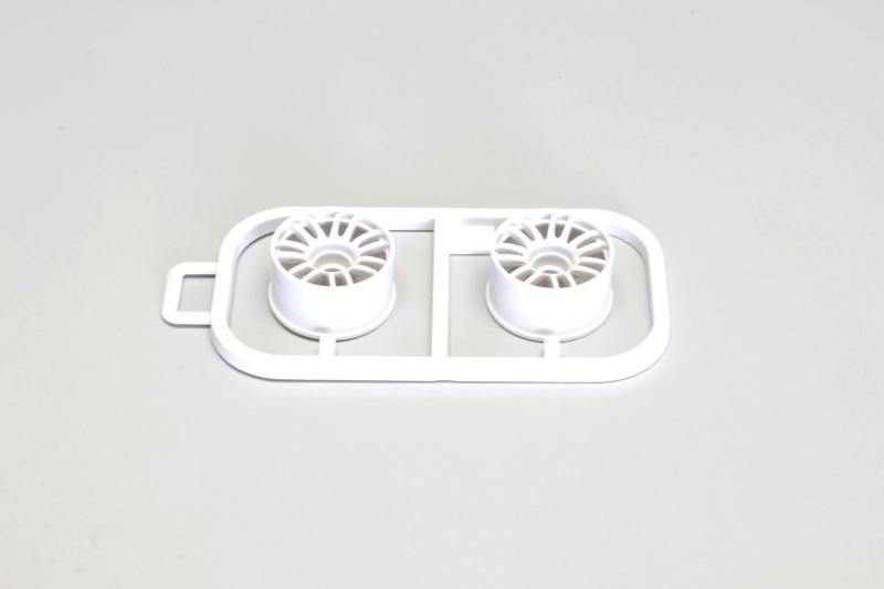 京商 (Kyosho) マルチホイールIIワイド/オフセット -1.0 (ホワイト/RE30/2入) MZH131W-W-1BミニッツレーサーMR-03用オプションパーツ。