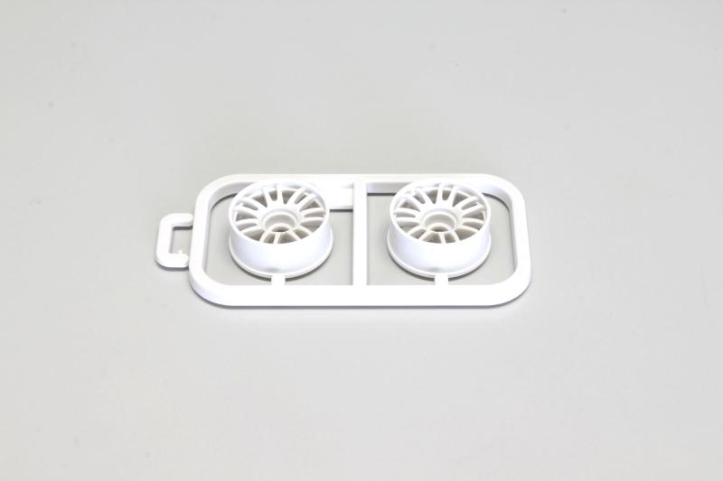 京商 (Kyosho) マルチホイールIIナロー/オフセット1.0 (ホワイト/RE30/2入) MZH131W-N1BミニッツレーサーMR-03用オプションパーツ。
