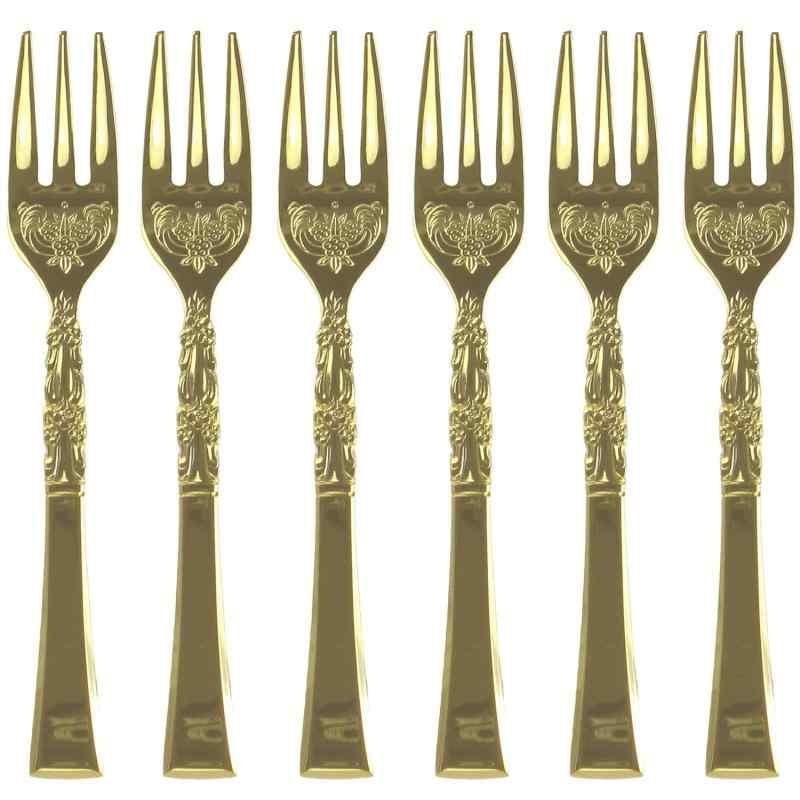 ナガオ アンティーク ヒメフォーク ゴールド 6本セット 日本製
