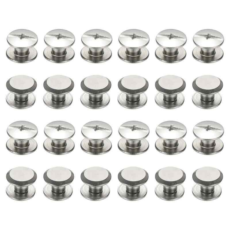 PATIKIL 24セット シカゴスクリュー 4x4mm(DxH) シ...(3.0)