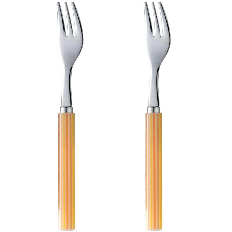 ナガオ ストライプ ケーキフォーク 