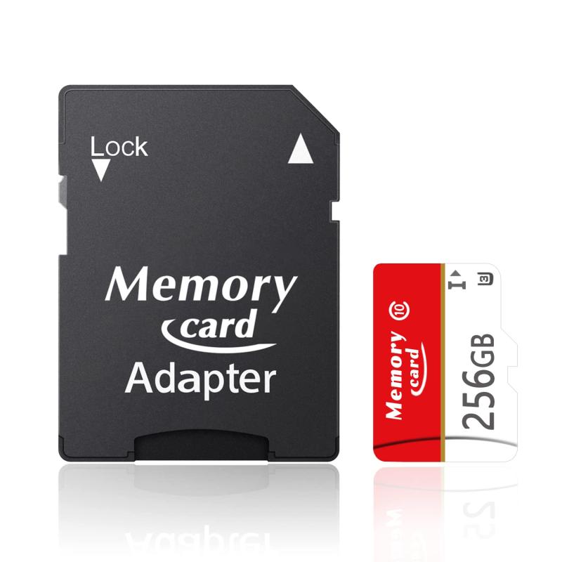 SoouEE マイクロカード 256GB 4K /Full HD 撮影対応 メモリーカード 転送速度100MB/s UHS-I A1V30 U3 Class10 交換アダプタ付き-F256GB