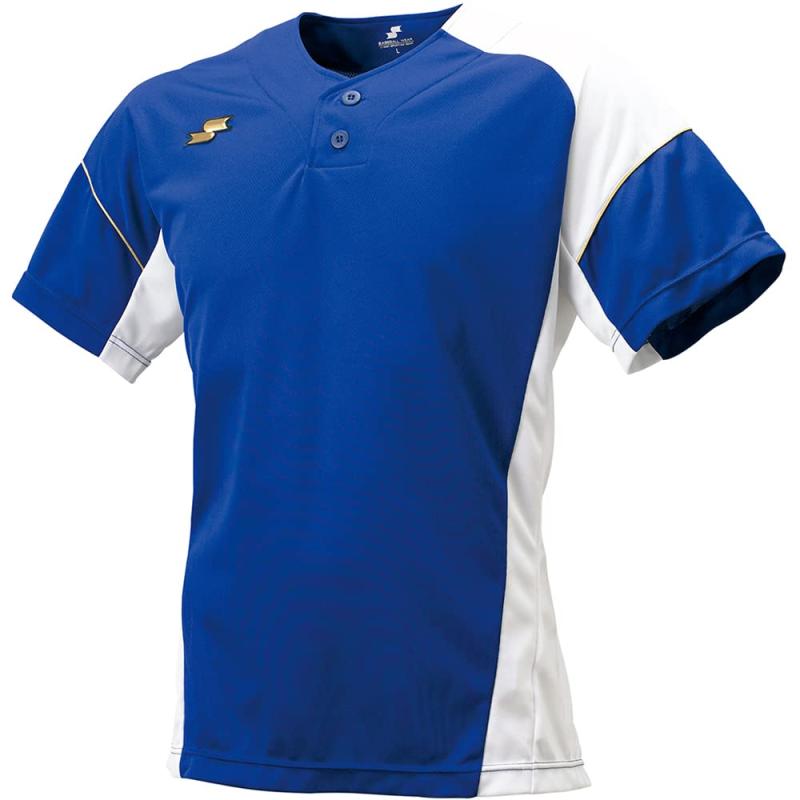 [SSK(エスエスケイ)]ベースボールウェア ベースボールTシャツ [メンズ] BT2290 メンズ Dブルー×ホワイト (6310) 日本 S (日本サイズS相当)