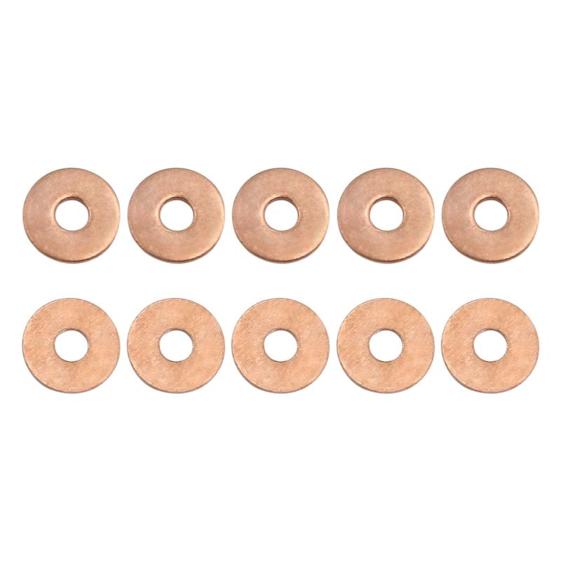Rakuten - DTGN 4mmx12mmx1mm(IDxODxT) フラット銅シーリング ワッシャー 20 個 産業機械用 M4 ネジ 銅フラット リング ガスケット