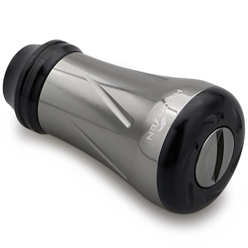 乐天商城 - HEIGHTEN 19mm リール ハンドル ノブ 6.8g シマノ ダイワ 通用 (Shimano Type A) (Daiwa Type S)用 New Pillar Series (ガンメタル＆ブラック) (HT17507)