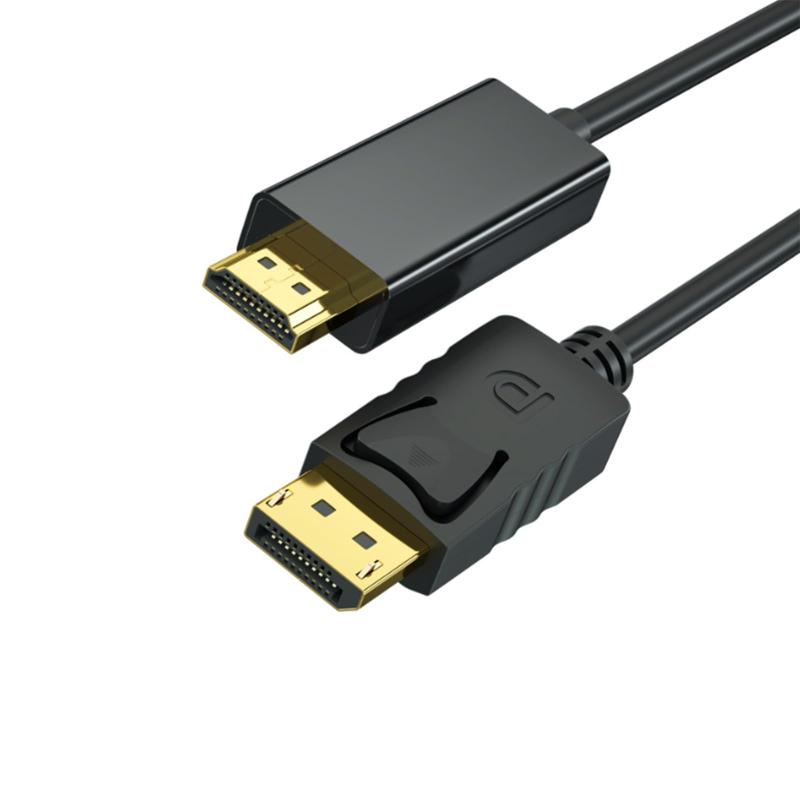 DP to HDMI 変換ケーブル 変換アダプター 最大4K＠30Hzまでの解像度に対応 オケーブル長 1.8M（逆方向に非対応）