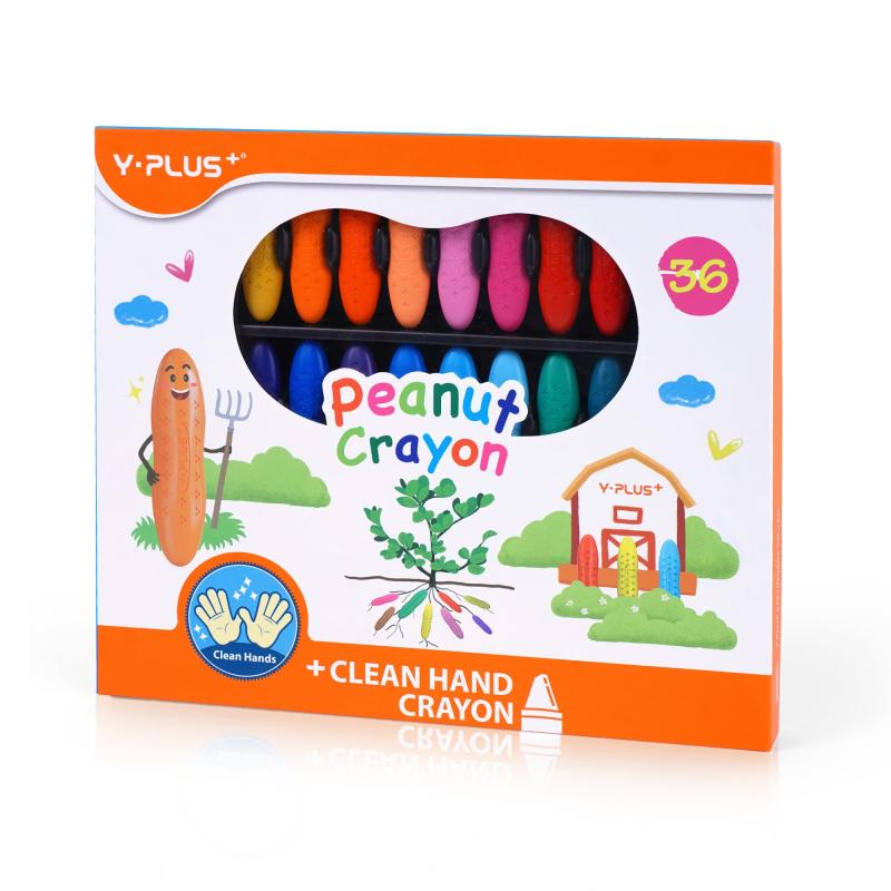 YPLUS 子供用クレヨン 36色 水で落とせるクレヨン 安全 手が汚れない 落書き 塗り絵 描き用 入園【無毒で安心素材】Y-PLUSクレヨンは、天然合成ワックスから作られています。無毒・無害なので、子どもたちが安心して落書きや絵を描けるようになります。ピーナツクレヨンは手が汚れないし、水で簡単に拭き取れるので、子供の手や服、家具を汚す心配がありません。【豊かで多彩な色】人気のある綺麗な36色を用意しています。紙、塗り絵、アートボードで想像することを描けるのに十分な色です。お子様は、色に対する感受性が高まるようになって、表現力が豊かになります。【握りやすい】かわいいピーナッツの形にデザインされた子供用クレヨンは、小さなお子様の手にぴったりで、持ちやすいので、楽にお絵かきができます。【耐久性/折れにくい】クレヨンは、テーブルから落として割ってしまうことがよくあります。当社のクレヨンは、新しい合成技術を採用することで、折れにくく、耐久性に優れています。【子供への最高の贈り物】Y-PLUSクレヨンは子供が創造性と想像力を発達させるためのクレヨンであり、の家庭向けにカスタマイズした専門教輔文房具です。お子様の誕生日プレゼントやホリデーギフトに最適です。
