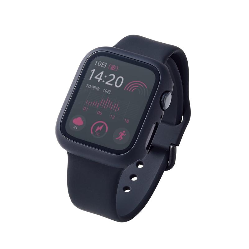 乐天商城 - エレコム Apple Watch 44mm SE2 / SE / 6 / 5 / 4 カバー ケース ゴリラガラス 10H 指紋防止 ブラック AW-20MFCGOBK