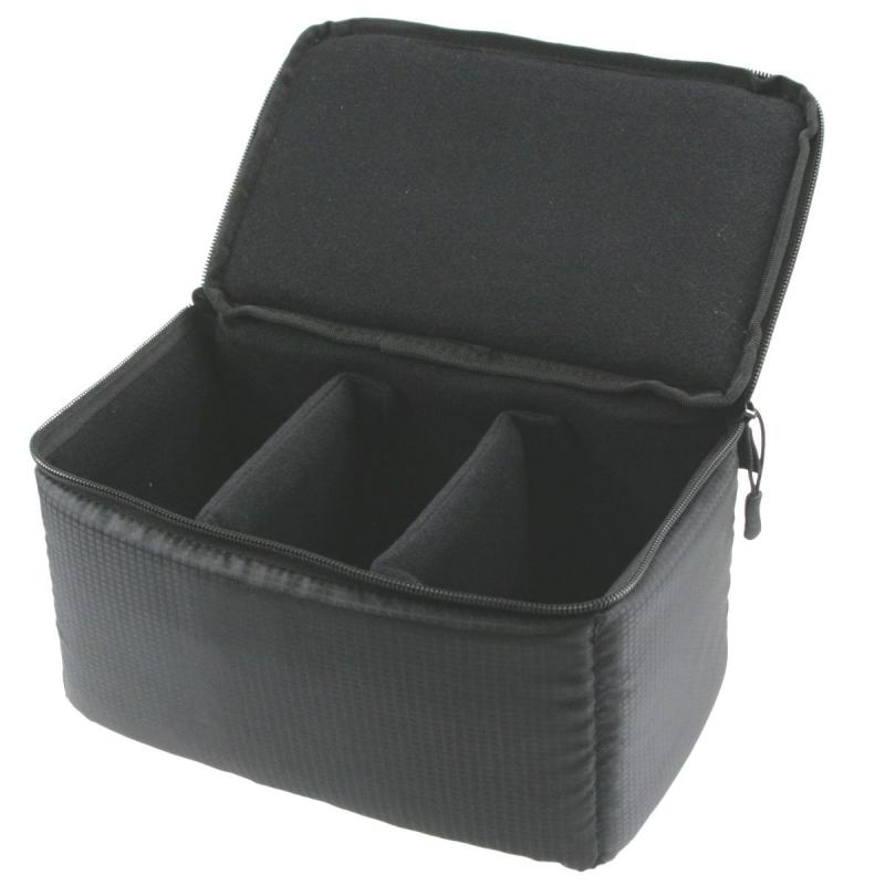 ZEROPORT JAPAN 一眼レフ カメラバッグ インナーバッグ ソフトクッションボックス インナークッションケース 撥水加工 ブラック ALIBAGINBAGZPJ23HASSUIBLACK