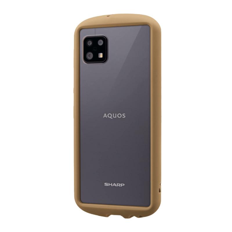 Rakuten - ビアッジ AQUOS sense6 SH-54B/SHG05 耐衝撃背面クリアケース 「madeu」 ブラウンベージュ LP-MD21WQ1SCPBG