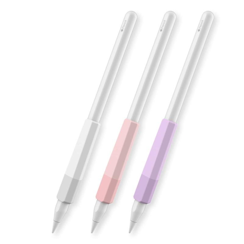 AHASTYLE Apple Pencil用グリップ 疲れ軽減 滑り防止 柔らかな握り心地 Apple Pencil Pro&amp;Apple Pencil（USB-C）とApple Pencil（第二世代）対応 三つセット