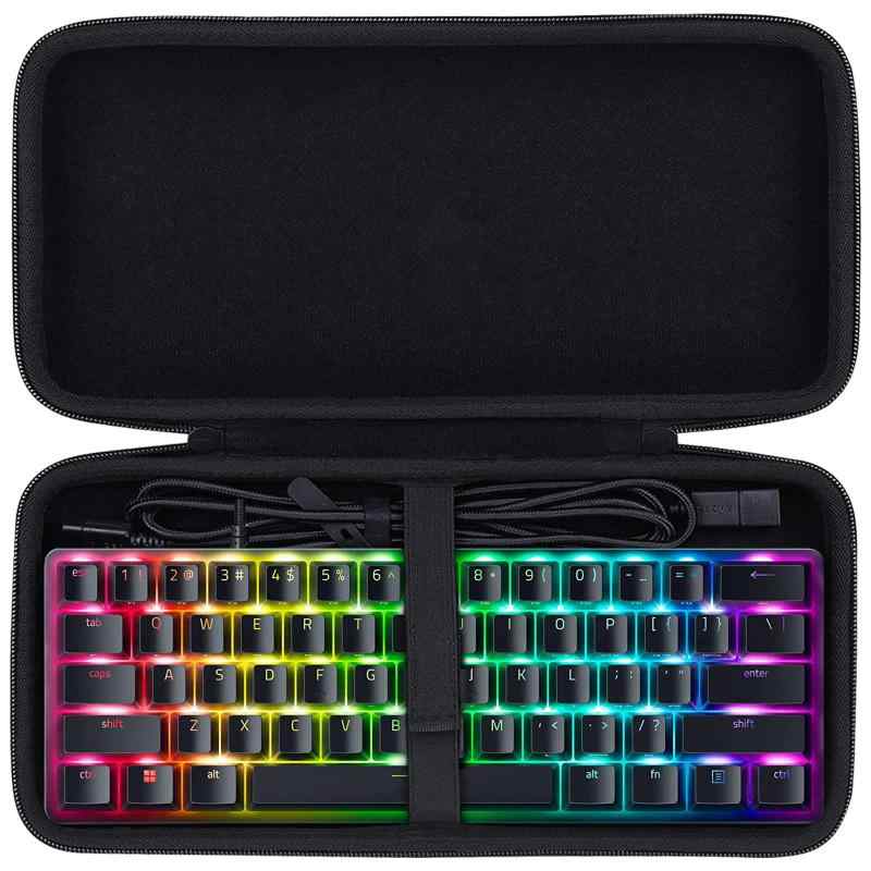 co2CREA 収納ケース 互換品 Razer Huntsman Mini 60% / Huntsman Tournament Edition ゲーミングキーボード テンキーレス