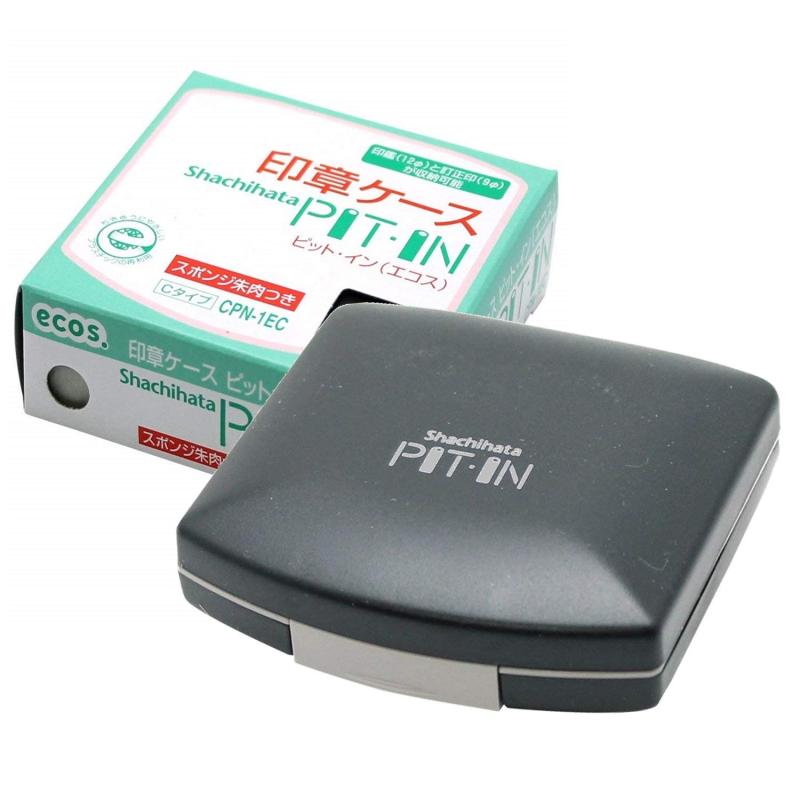 樂天商城 - シャチハタ 印鑑ケース ピット・イン コンパクトタイプ CPN-1EC ブラック