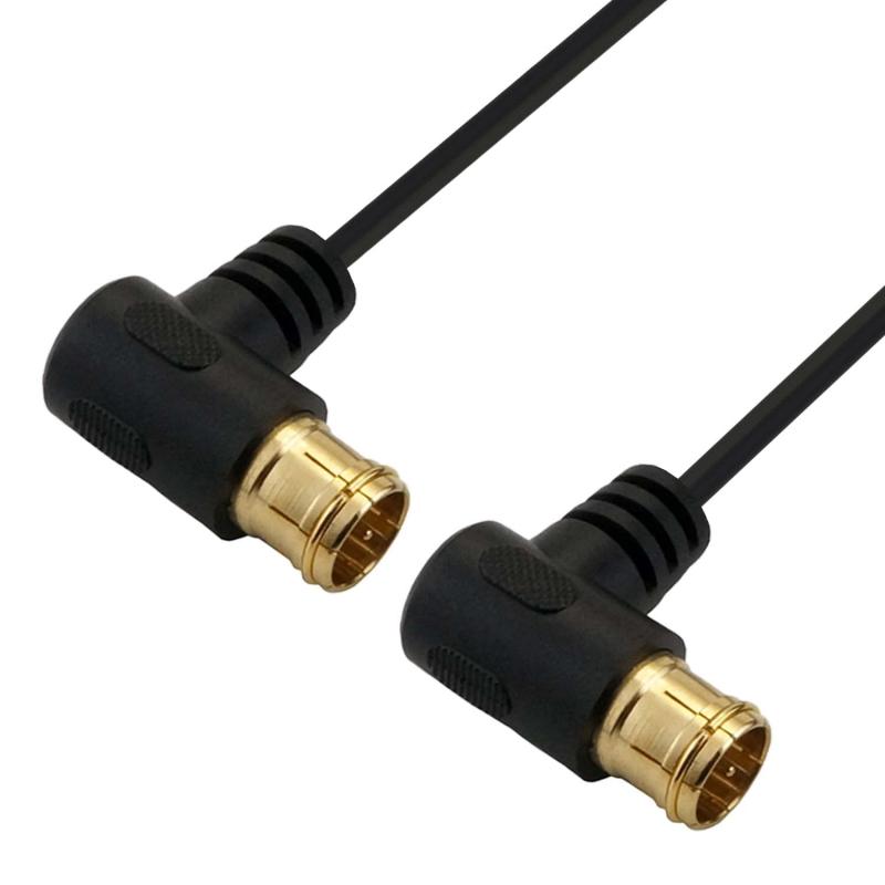 ホーリック 極細アンテナケーブル S-2.5C-FB同軸 1m 【4K8K放送(3224MHz)/BS/CS/地デジ/CATV 対応】 ブラック 両側L字差込式コネクタ A..