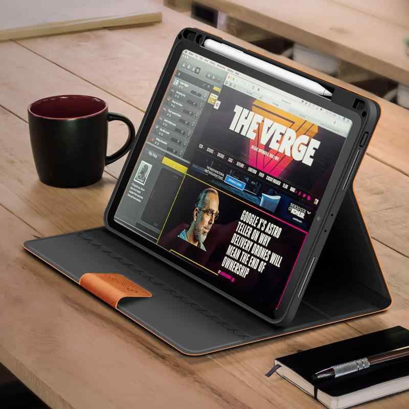 BloxFlag iPad Pro 11インチ ケース 2022/2021/2020/2018 カードポケット付き マグネットクラスプ PUレザー ペンホルダー付き オートスリープ機能 Pencilのペアリングと充電に対応 第4/3/2/1世代 iPad