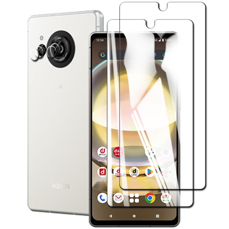 Rakuten - AQUOS R8 ガラスフィルム【日本旭硝子素材製 】aquos r8 用の カメラ保護フィルム 硬度9H 衝撃吸収 高透過率 飛散防止 SHARP AQUOS R8 SH-52D 用の フィルム 指紋認証対応 貼り付け簡単 防塵設計 指紋防