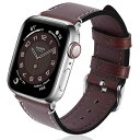 Wax アップルウォッチ バンド レザー apple watch ベルト iwatch バンド 革 appleウォッチ 皮ベルト38mm 40mm 41mm 42mm 44mm 45mm 腕 時計バンド 本革 アップルうぉっち バンド アップルウォッチ8(2)